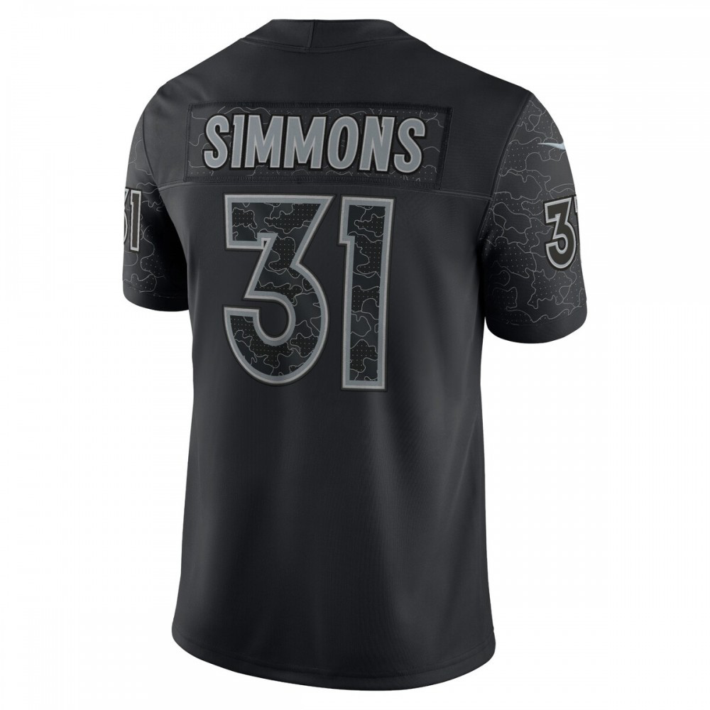 Justin Simmons Denver Broncos Nike RFLCTV Limited Jersey - Black-Profan Arena